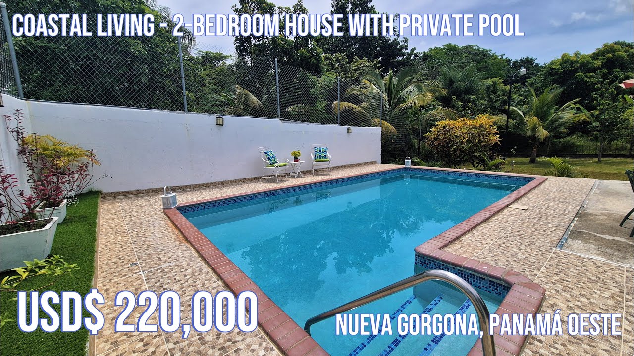 COASTAL Living - 2-Bedroom HOUSE with PRIVATE POOL, Nueva Gorgona, Panamá Oeste - USD$ 220,000