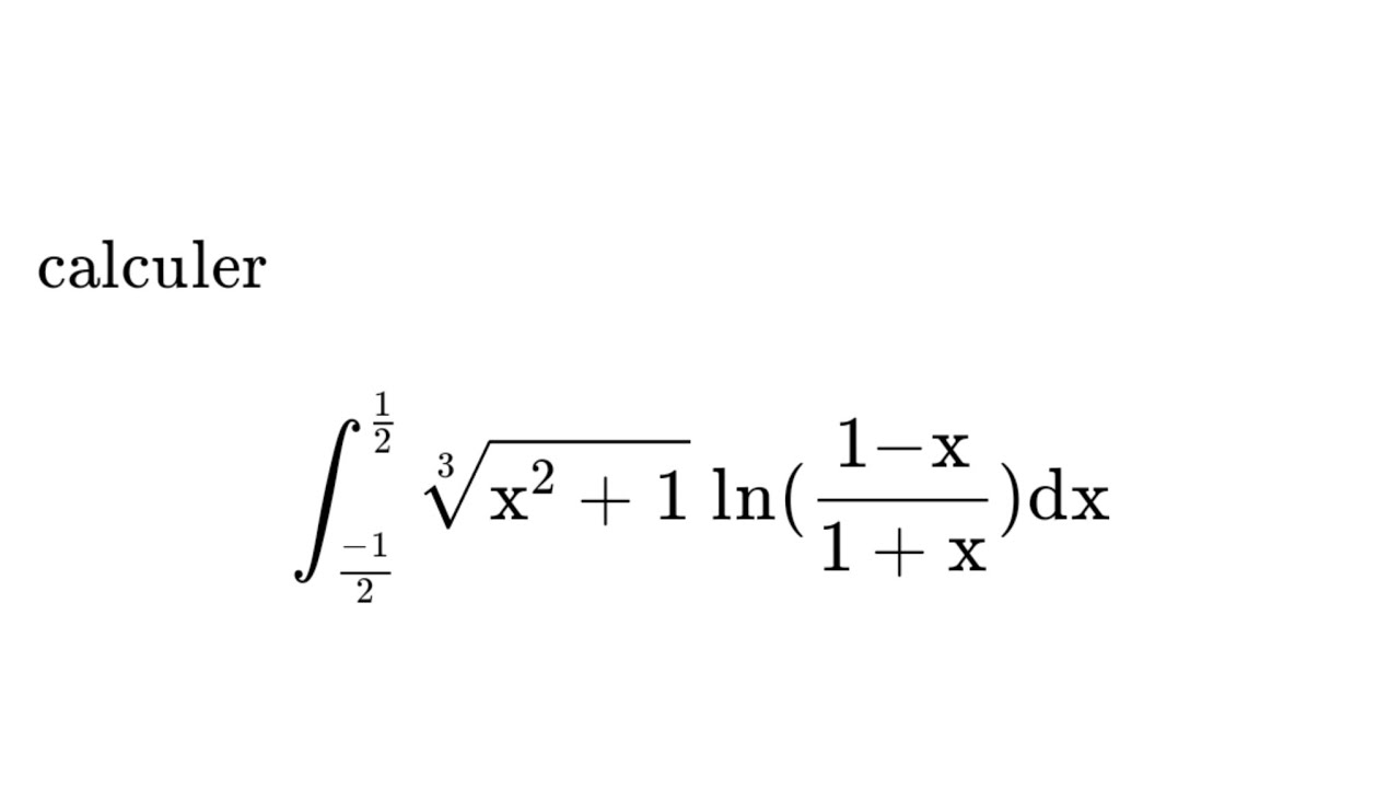 Une astuce pour calculer certaines intégrale 