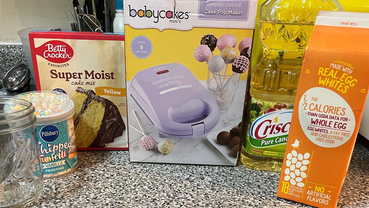 Baking Cake Pop on the first try. #bakingathome #momlife 