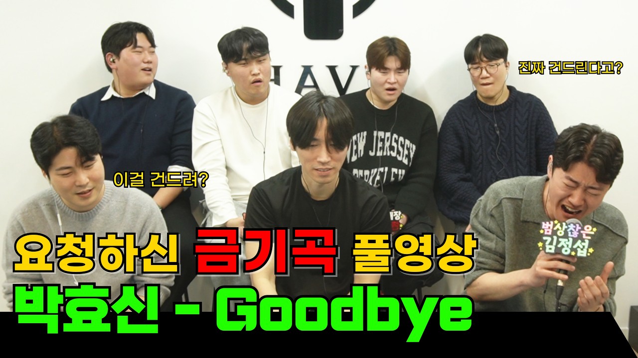 잘한다 아니다 논쟁중인! 박효신 - Goodbye 라이브 커버!