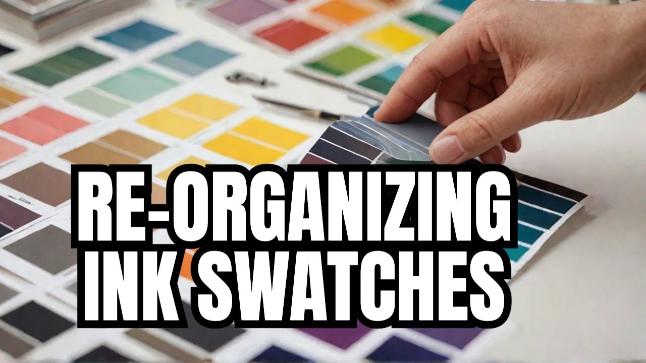 Organizing Ink Swatch Cards: A Satisfying Journey