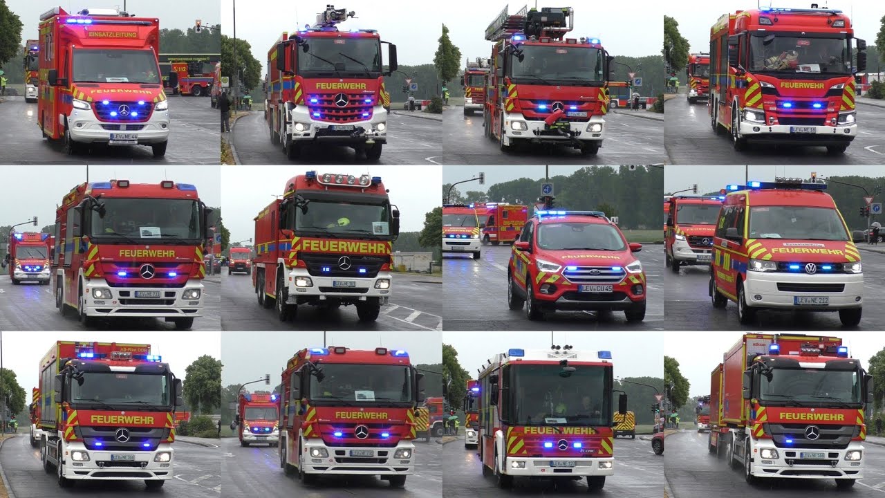 [neuer ELW 1,5!] 23x Werkfeuerwehr Chempark Dormagen auf Kolonnenfahrt!