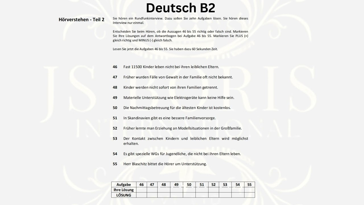 B2 Hören 2024-2025 Latest Telc B2 new Pattern |Übungstest| #Telcb2 #B2 #TelcB2 #Telcb2prüfung