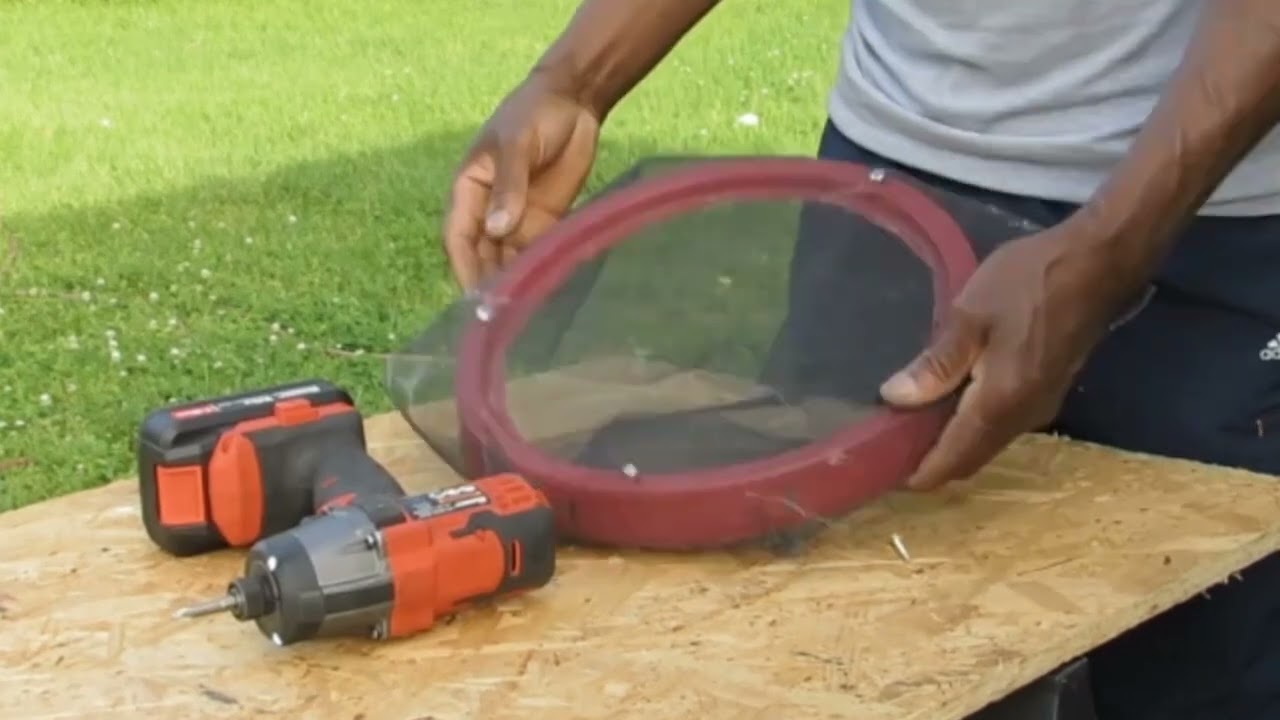 DIY leaf/grass bagger part 1