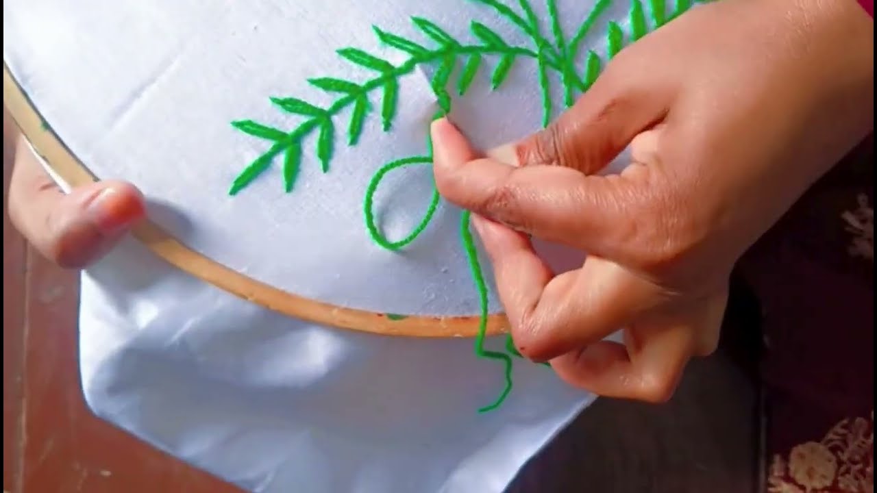  घर बैठे सिलाई-कढ़ाई सीखना चाहते हैं, तो यह डिज़ाइन #HandEmbroidery#SimpleEmbroidery#KadhaiDesign