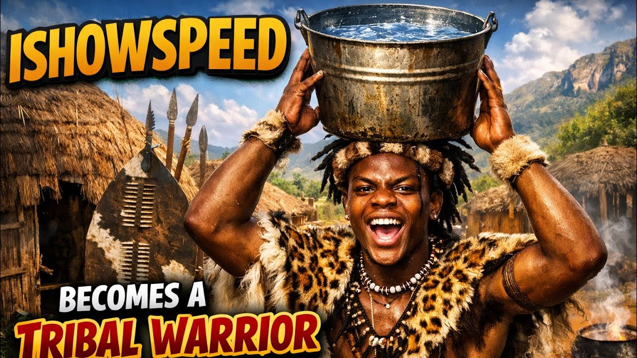 Ishowspeed becomes an eswatini tribal warrior 🇸🇿