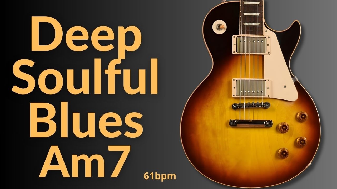 Deep Soulful Blues Ballad Guitar Backing Track in A Minor l BT 617
