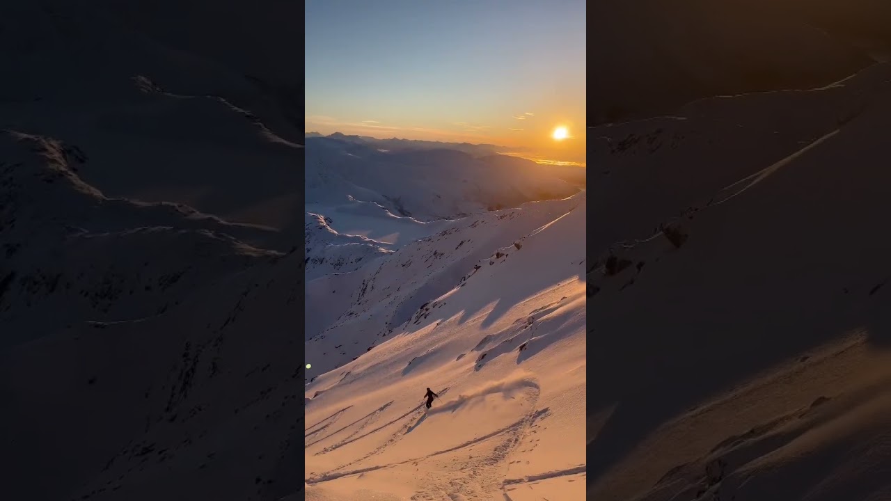 Sunset skiing in Northern Norway, doesn't get better than this! #norway #skiing #mountain #sunset