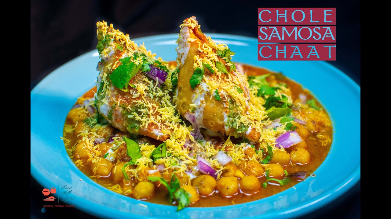 Chole Samosa Chaat | छोले समोसा चाट - Authentic Street food at home