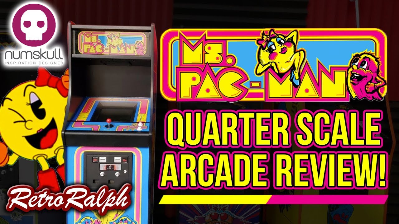 Ms. PAC-MAN Quarter Scale Mini Arcade Cabinet