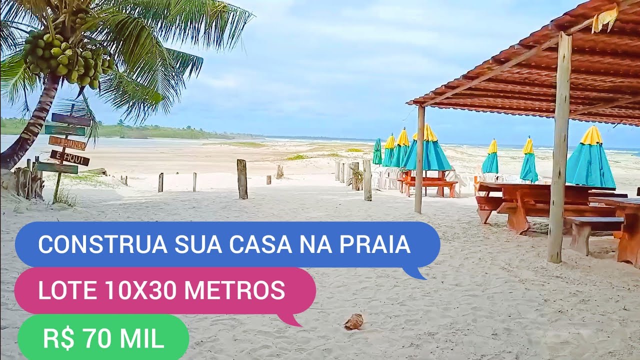 LOTE COM 10 X 30 METROS NA PRAIA DE GUAIBIM EM VALENÇA BA CÓDIGO:0202 ZAP 73981663547 