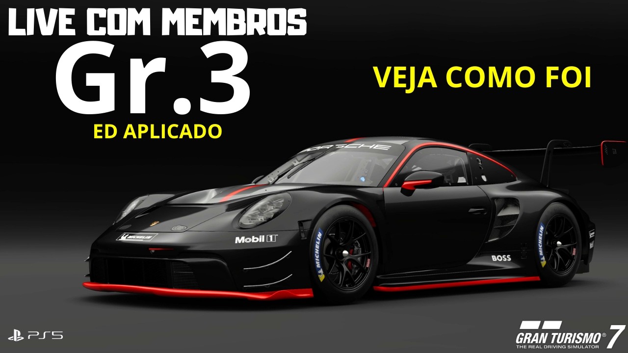 Live Gr3 co ED Aplicado com a Moçada Membros do Canal em Dragon Trail Jardins #gt7 #ps4 #ps5 #games