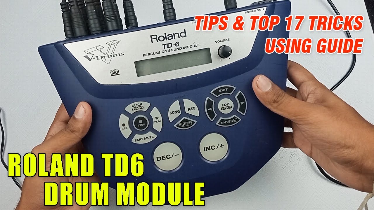 Roland TD6 Drum Module Tips & Top 17 Tricks - Using Guide Tutorial English