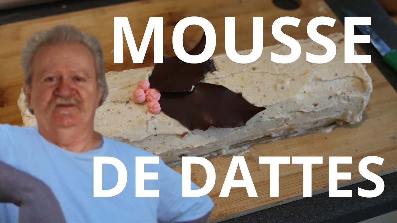 MOUSSE DE DATTES ULTRA GOURMANDE 😍 | Parfaite pour Roulade & Bûche de Noël (Recette Facile)