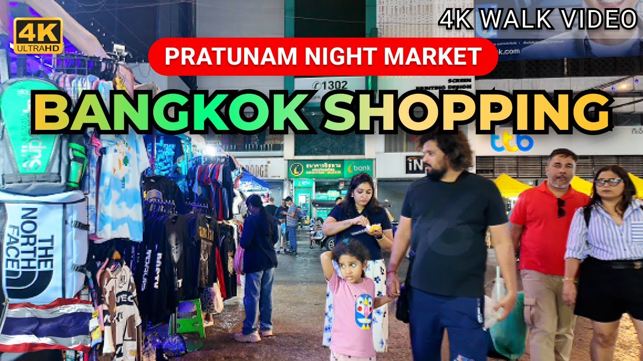 [4K HDR] Bangkok January 2025 | Pratunam Night Market Walking Tour