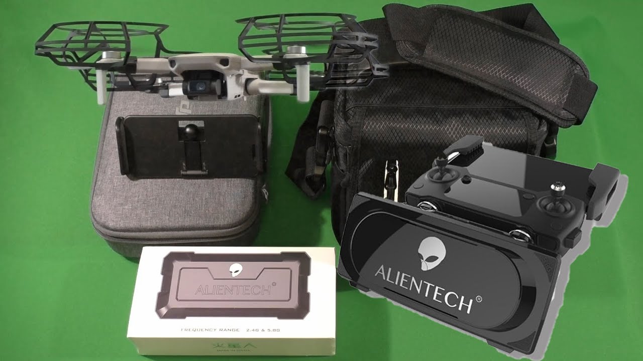 Обзор аксессуаров дрона DJI Mavic Mini accessories ALIENTECH DUO ANTENNA RANGE EXTENDER extreme test