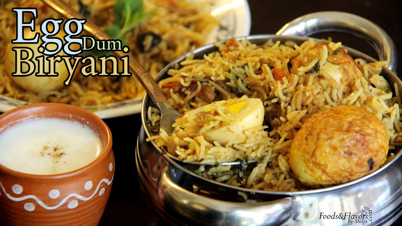 Egg Biryani Recipe | How to make Egg Dum Biryani at Home | Indian Food Recipes / Indian Recipes