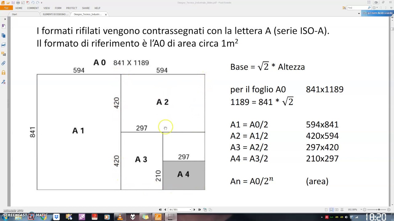 Fogli, scala e tipi di linea - ELEMENTI DI DISEGNO TECNICO #3