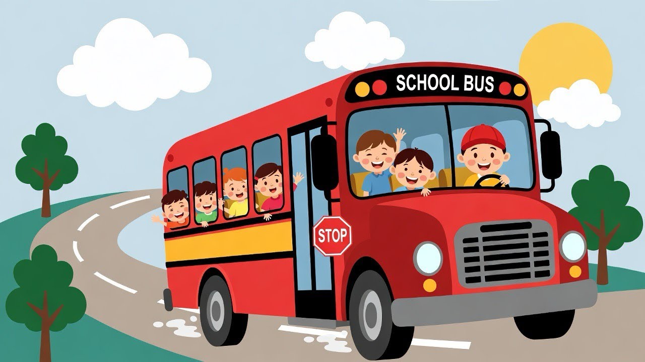 The Wheels on the Bus Go Round and Round 🚌 | Nursery Rhymes for Kids | Laila Fun Nursery Rhymes