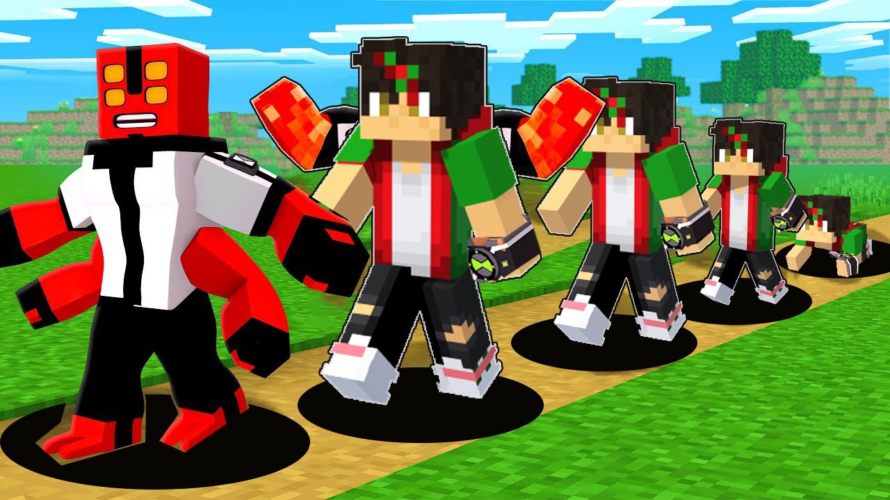 Evolving Human To Ben10 Alien in Minecraft