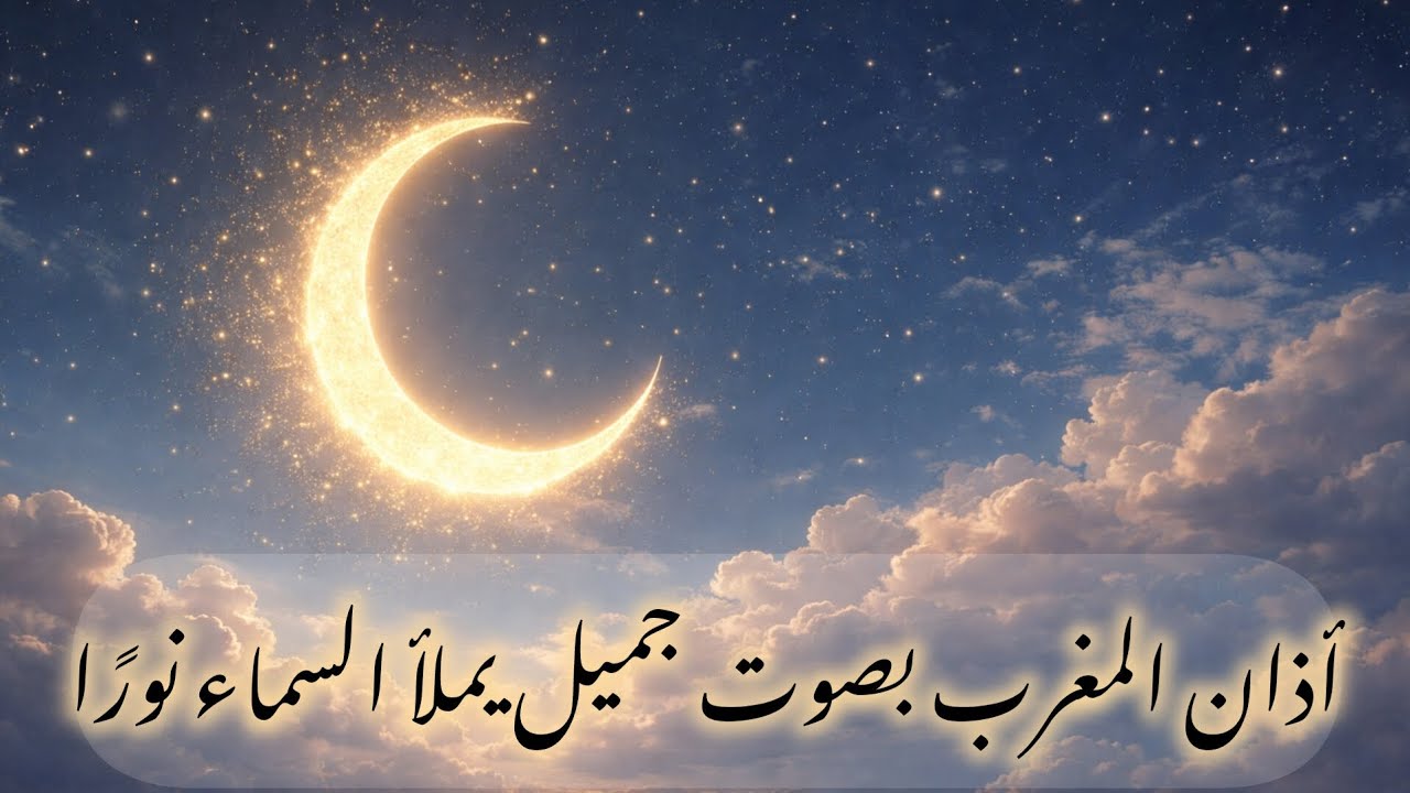 أذان المغرب | بصوت جميل يملأ السماء نورًا ✨️