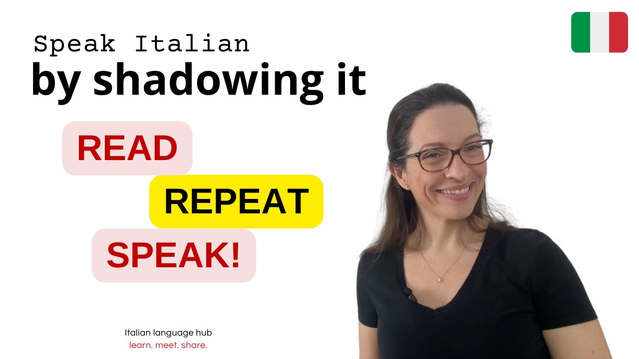 Italian shadowing sentences and dialogues to really speak Italian #learnitalian