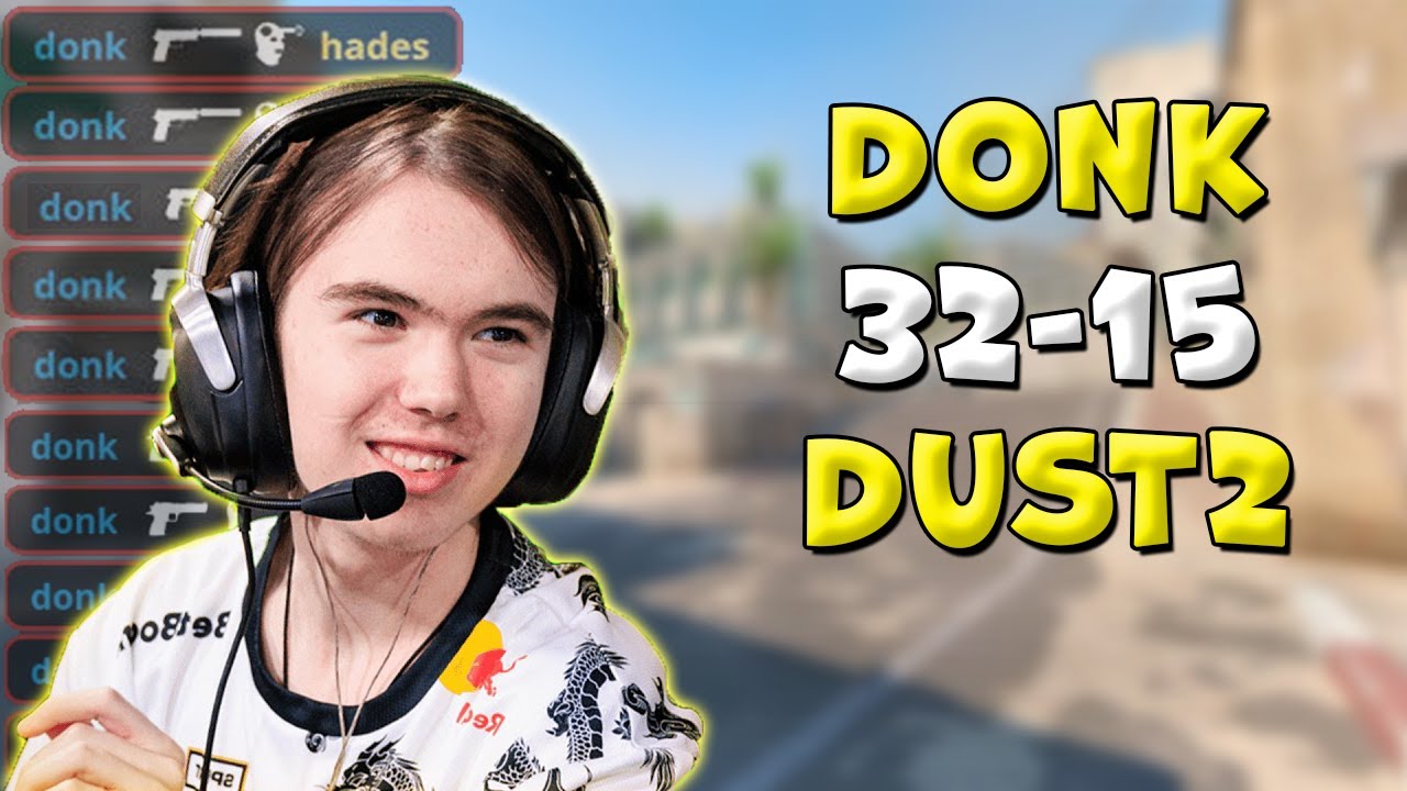 CS2 POV | donk [KD 2.13] (Dust2) FACEIT RANKED | 32-15 + VOICE