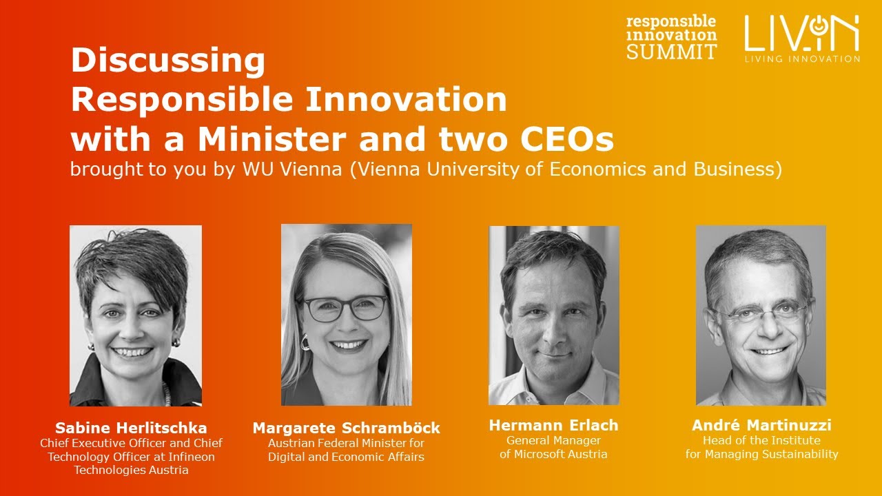 Discussing Responsible Innovation with a Minister and two CEOs