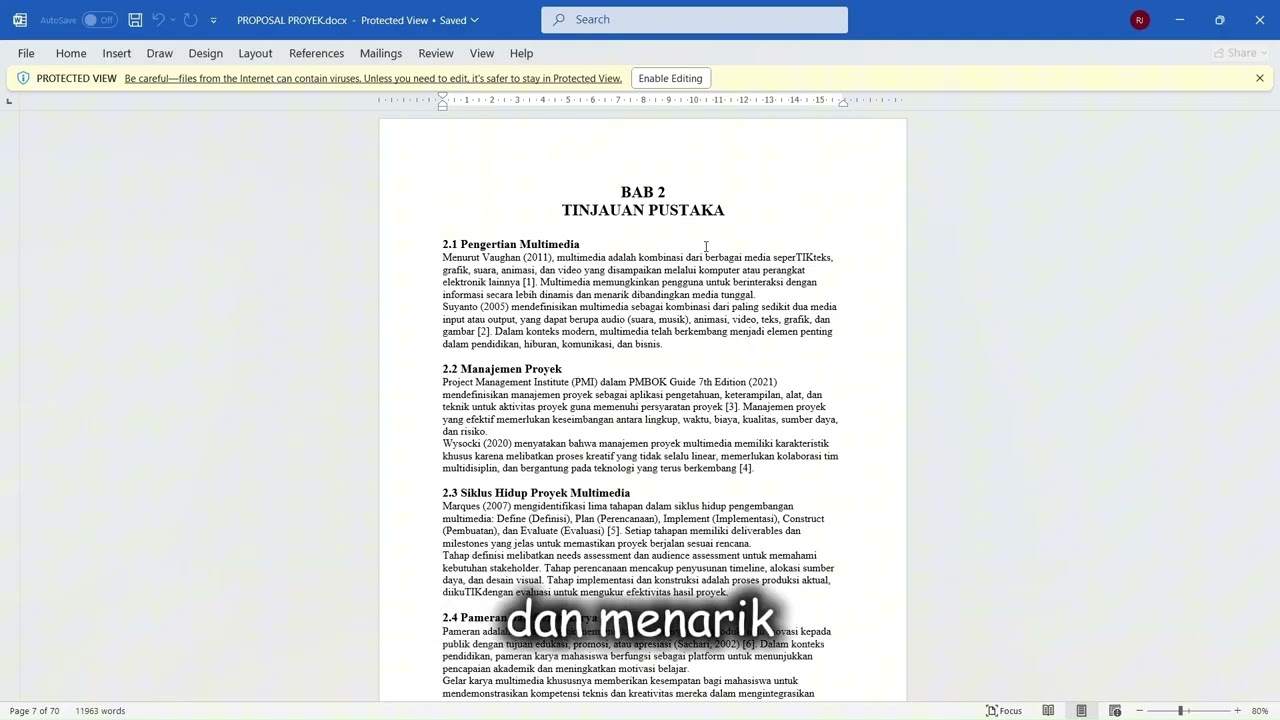 Video Presentasi Proposal Kelompok JMK ( Jenius Mahasiswa Kreatif ) | MK Pengantar Proyek