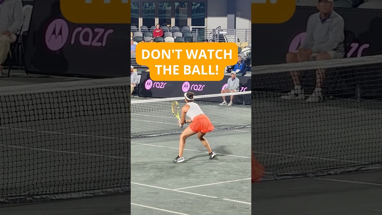 Don't Watch the Ball! - Doubles Tennis Tip
