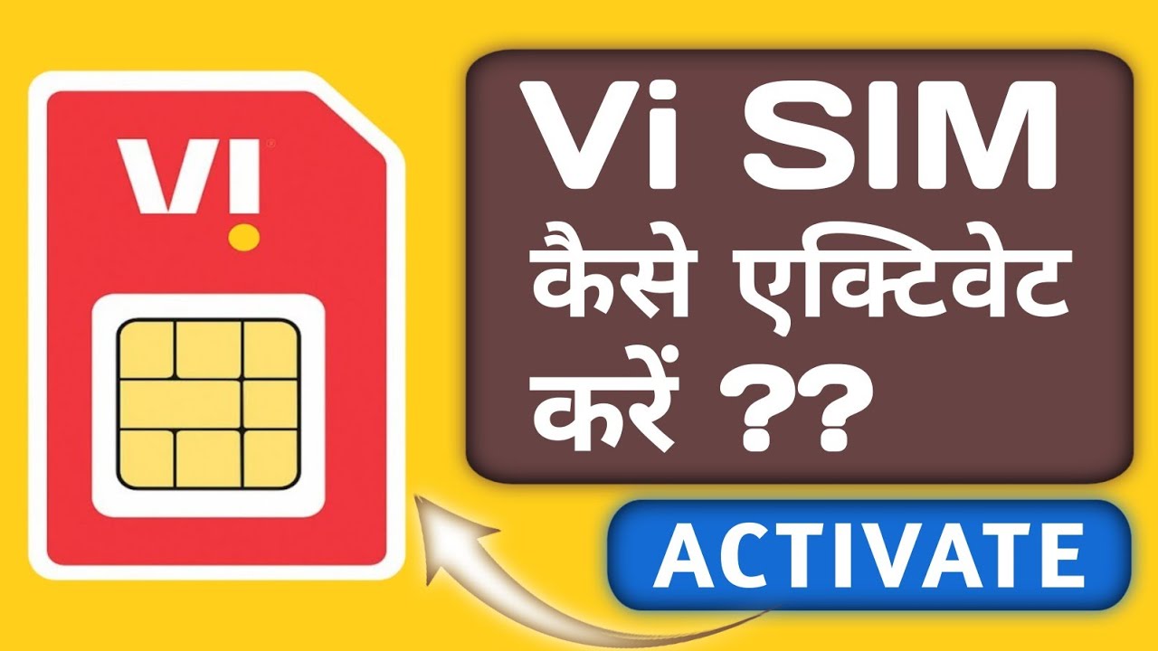 Vi ki sim kaise chalu kare | How to activate vi sim card | vi sim activation kaise kare