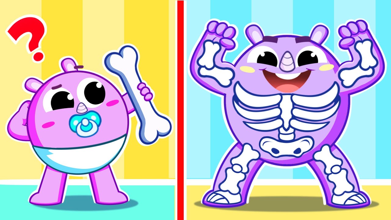 Body Structure for Kids | Bones Inside Us Song | Funny Song For Baby & Nursery Rhymes by Toddler Zoo