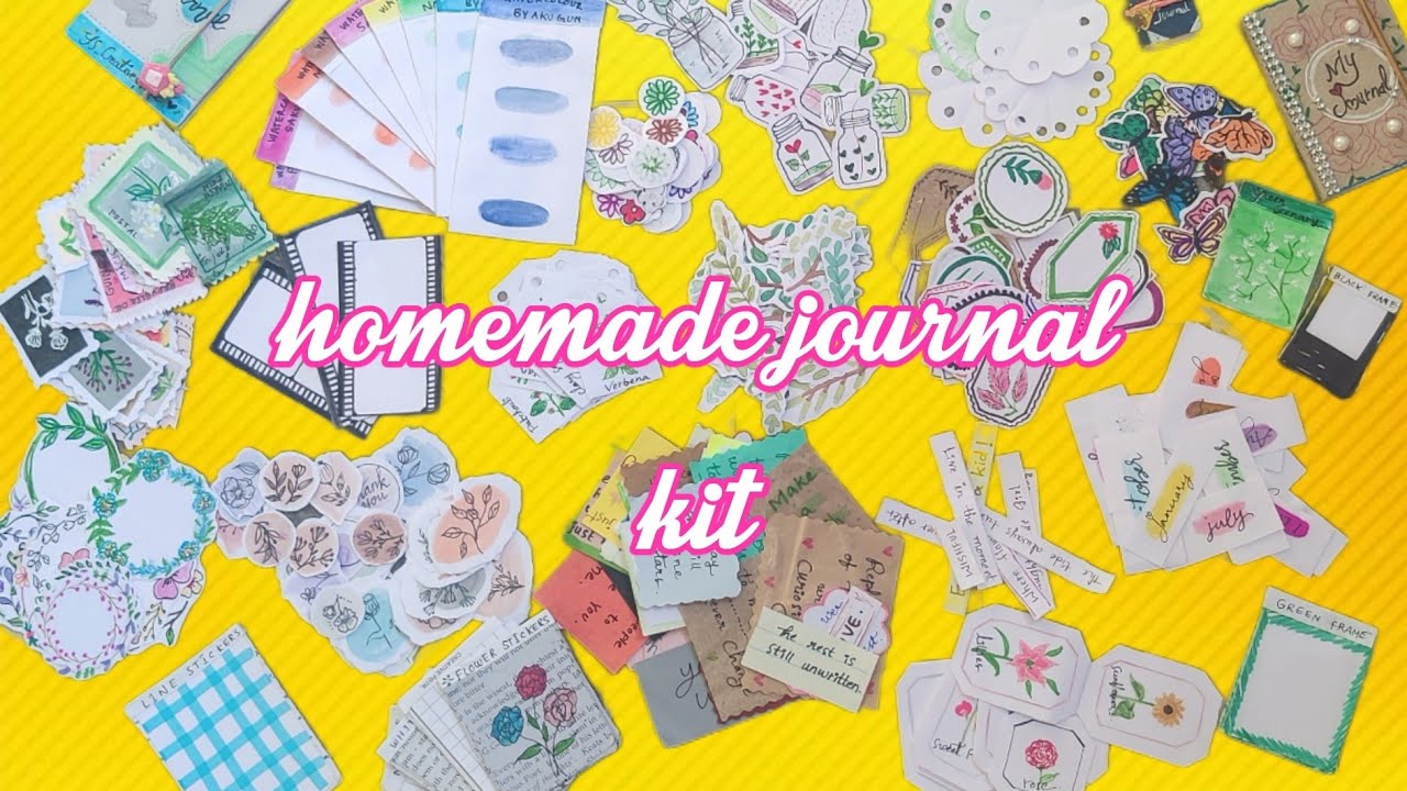 Homemade Journal Supplies | Journal Diary /DIY handmade journal Kit /How to make Journal set at Home