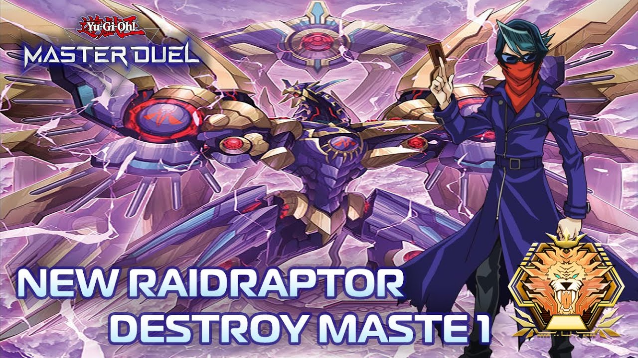 RAIDRAPTOR - ALL 1 CARD COMBO Destroys MASTER Rank 1 SEASON 32 | Yu-Gi-Oh! Master Duel