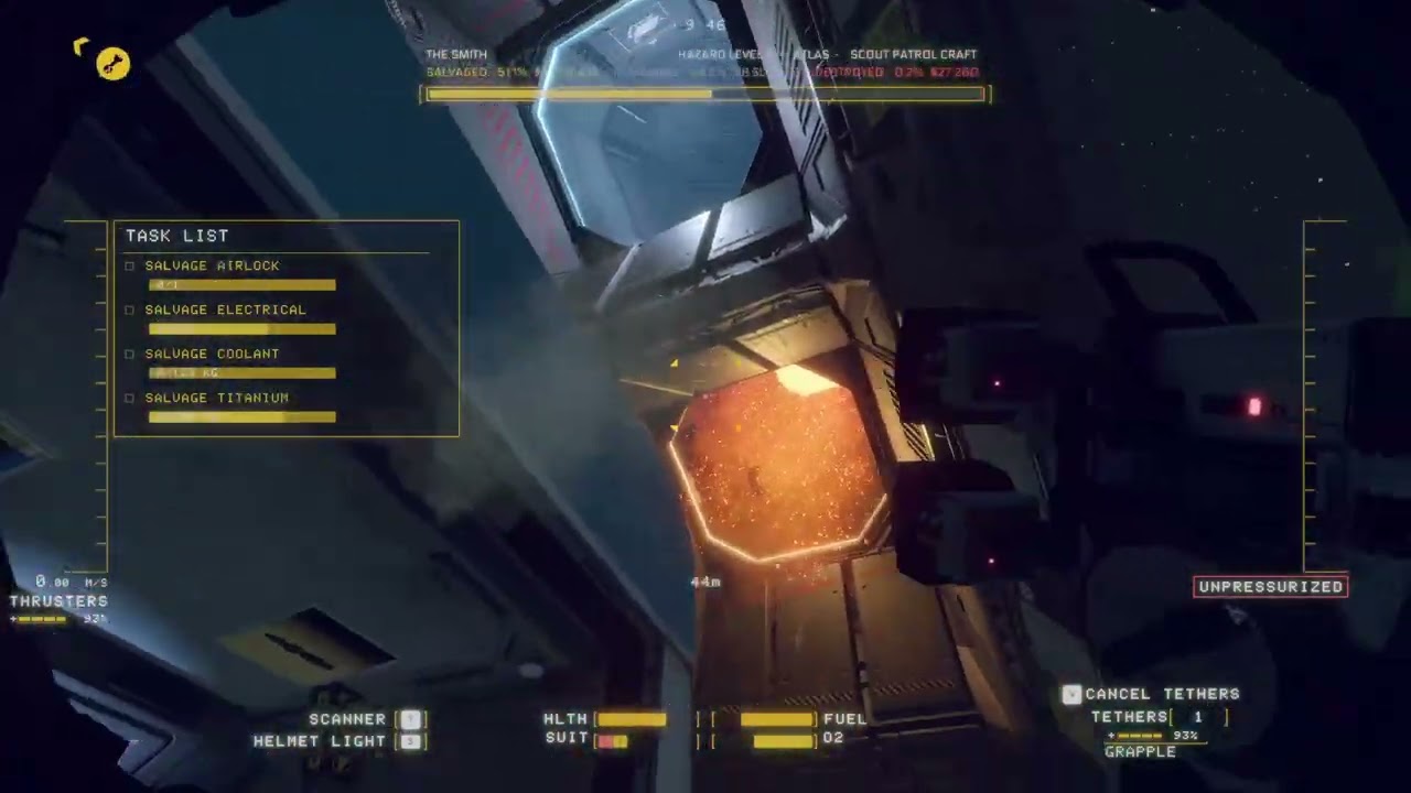 Hardspace Shipbreaker Atlas Scout Speedrun