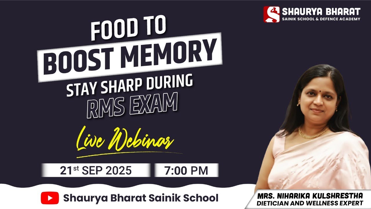 Food to Boost Memory || Live Webinar with Mrs Niharika Kulshrestha