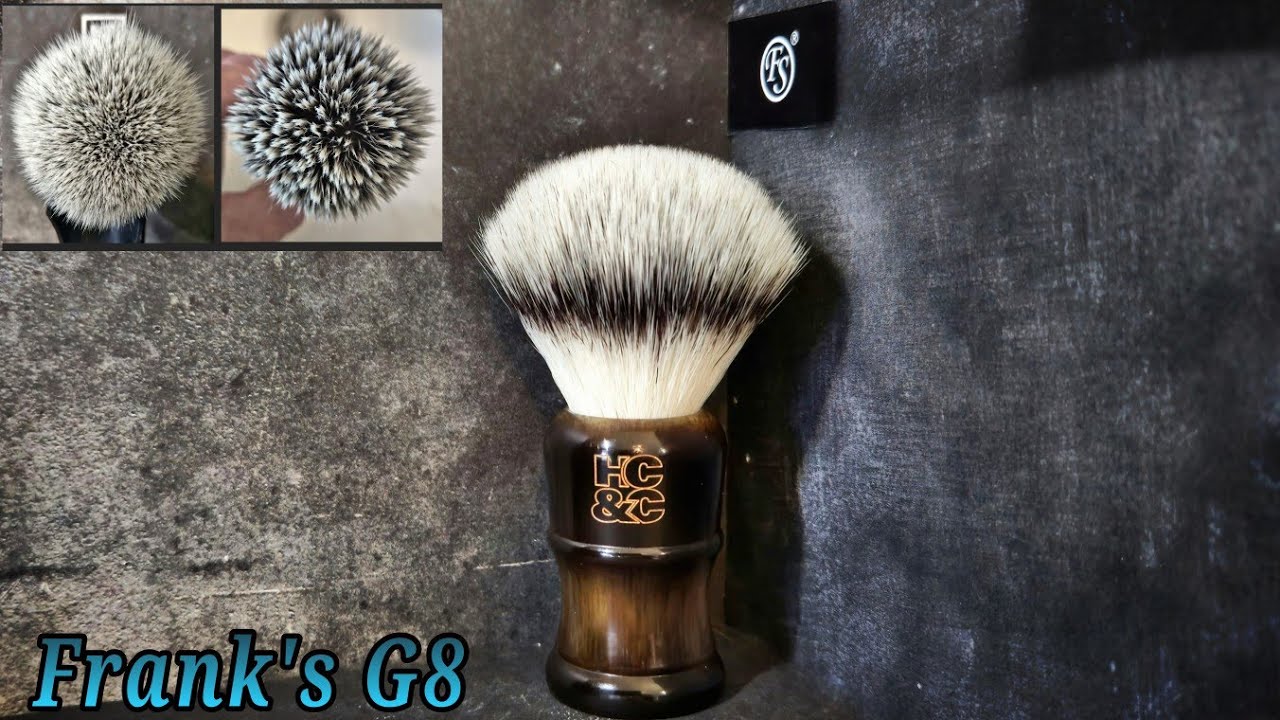 The MOST Backbone in a Synthetic Shave Brush? Franks G8 Brush Review Series 