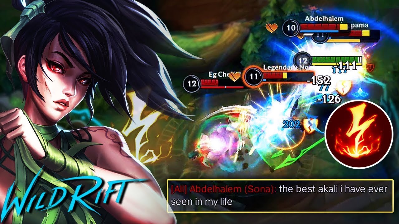 Electrocute Akali is Insane Damage Dealer in game | Wild rift Montage |