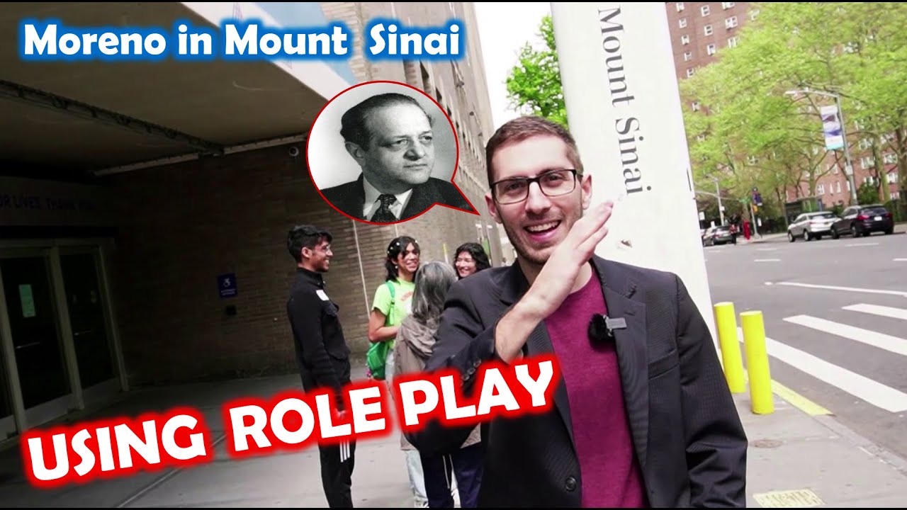 J. L. Moreno in Mount Sinai, Using Role Play Techniques