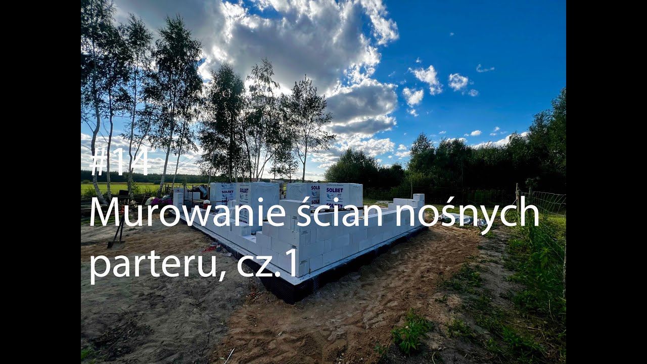 #14 Krzysiek_na_budowie Murowanie ścian na pianoklej, można murować bez betoniarki?
