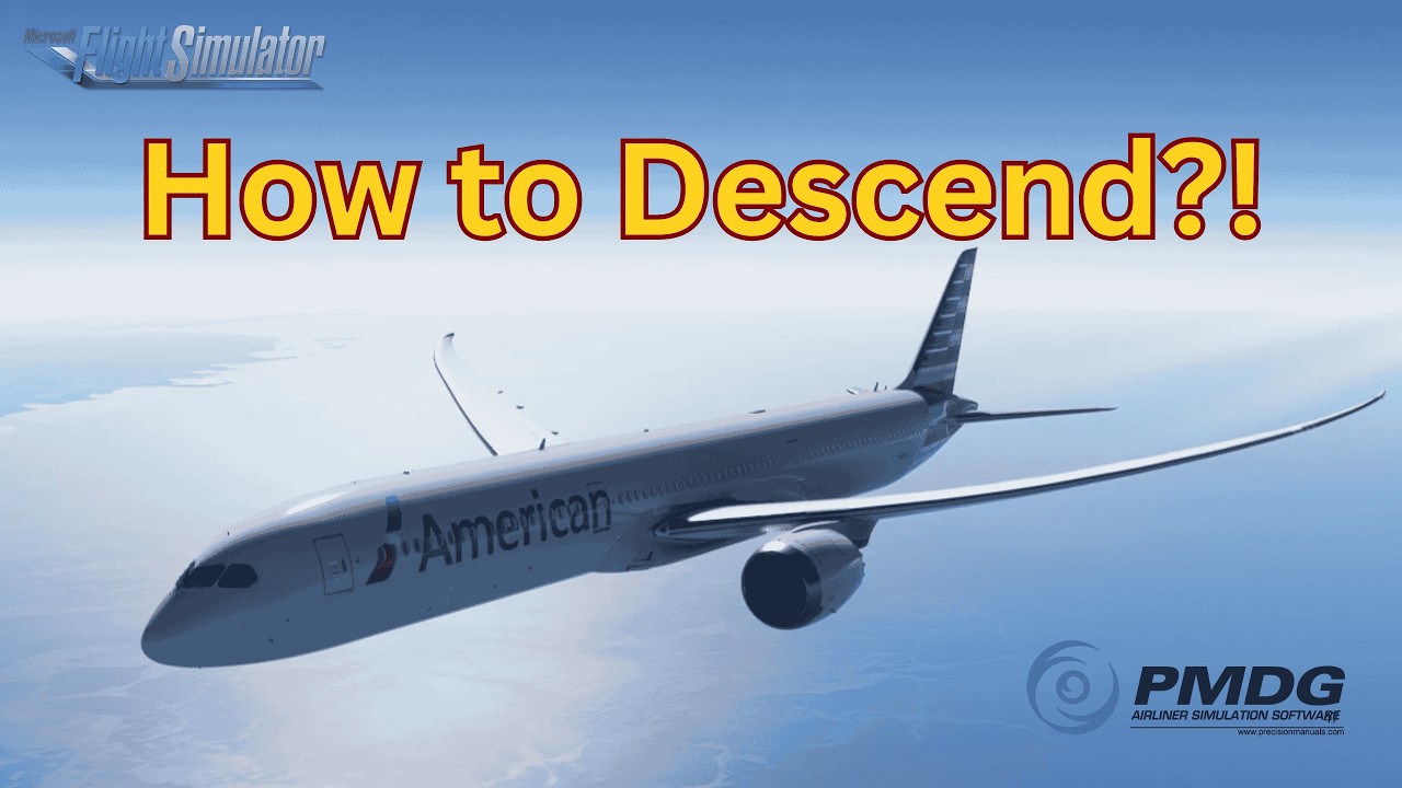 How Real Pilots Descend an Airplane | Boeing 787 VNAV Descent Explained