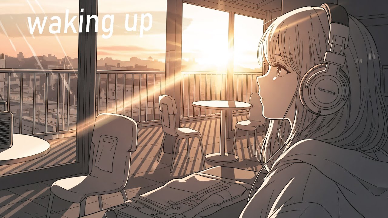 lofi waking up ☕️ 1 hour / hip hop & anime of study