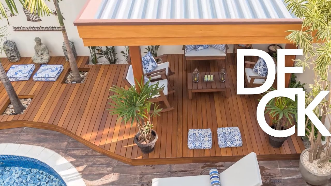 ✅ Pergolado e deck criam o cantinho mais disputado da casa!