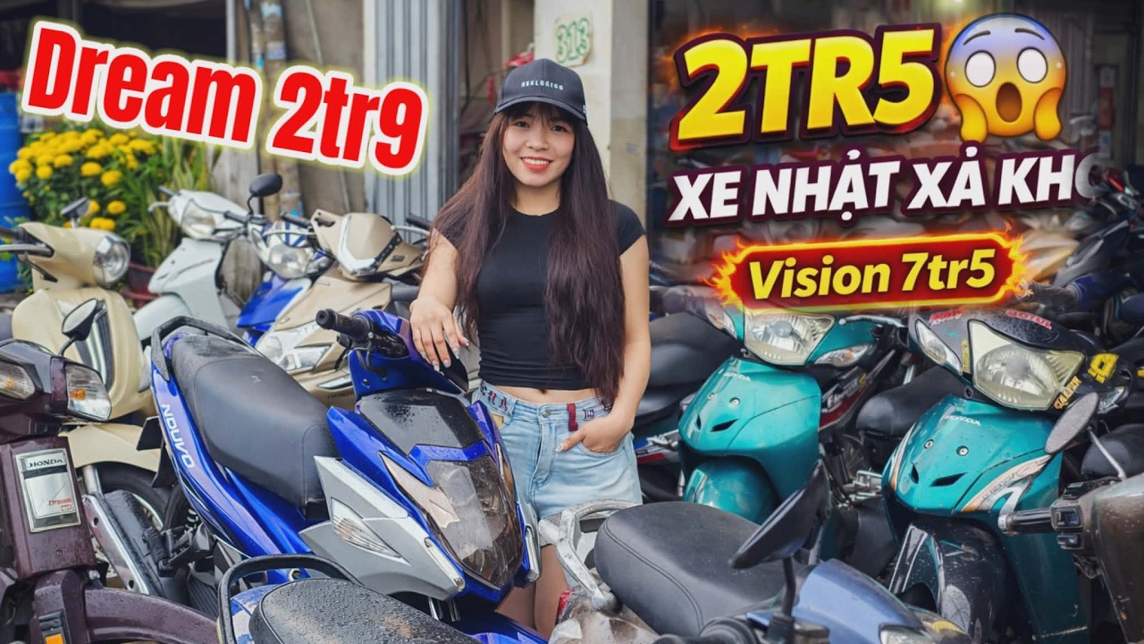 MẠNH NHƯ BÃO! XE NHẬT CHỈ TỪ 2TR5, CẢ KHO 6–7TR – Vision 7tr8, Dream 2tr9, Vario, Future có đủ
