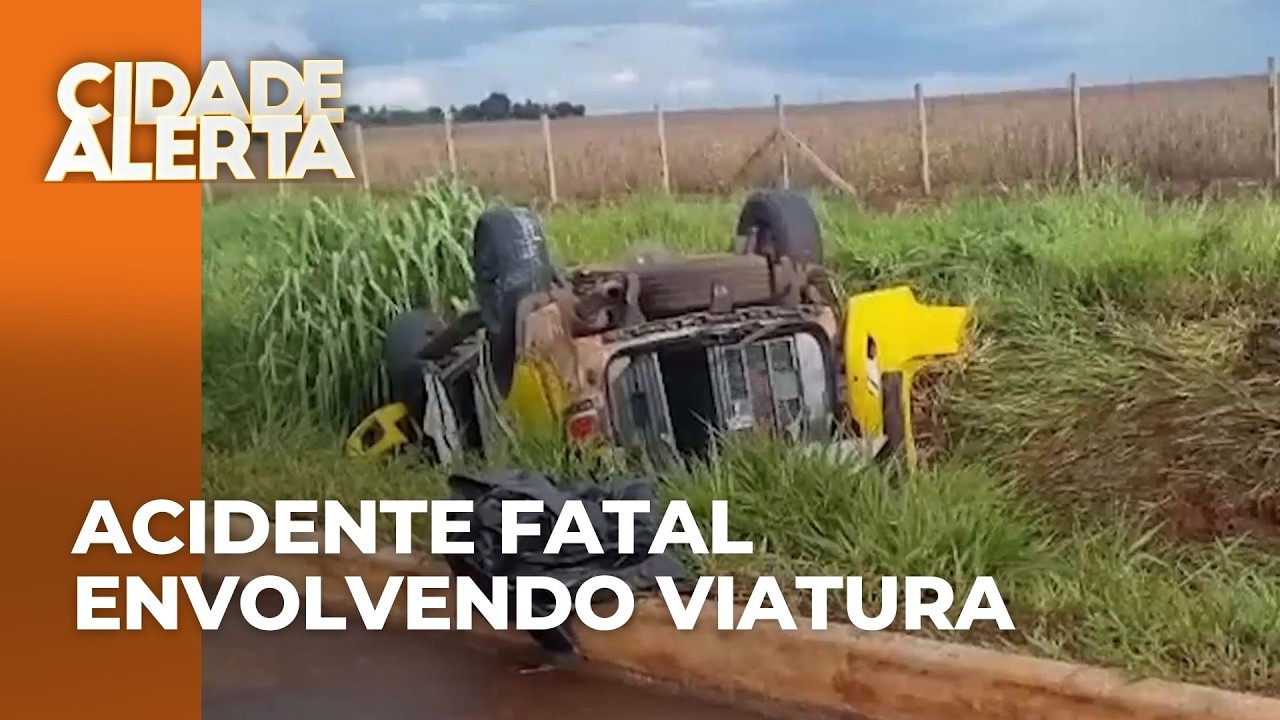 Acidnte com viatura da PRE causa a morte de policial militar  em Doutor Camargo, no PR
