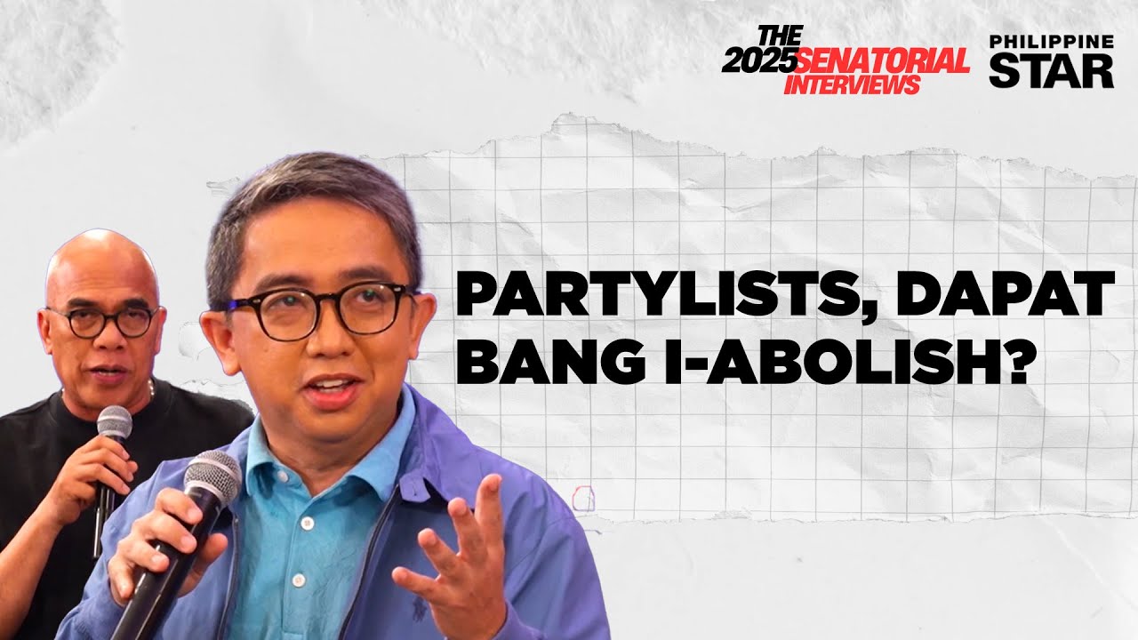 Eric Martinez, sinabing galing sa angkan ng mayayaman ang tumatakbong partylist representatives
