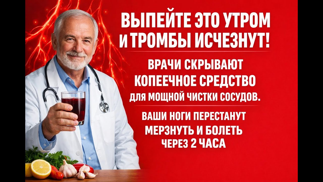 Ваши ноги оживут за сутки простой напиток расширит сосуды на 50% и уберет холод без химии и таблеток