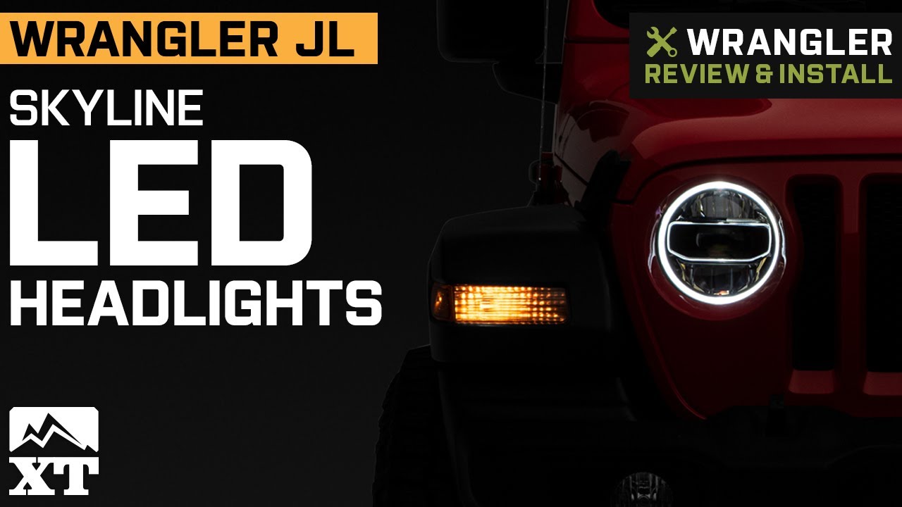 Jeep Wrangler JL Skyline LED Headlights Review & Install