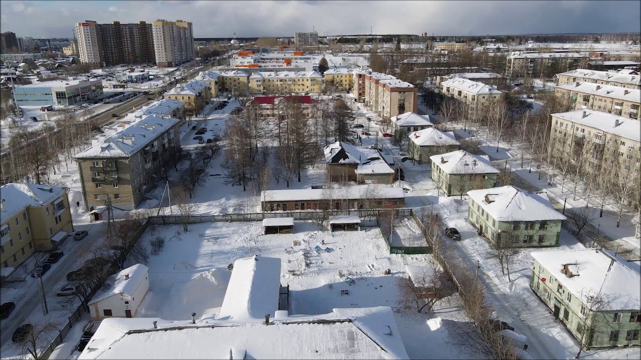 Верхняя Пышма. Район 12 км. с высоты птичьего полёта
