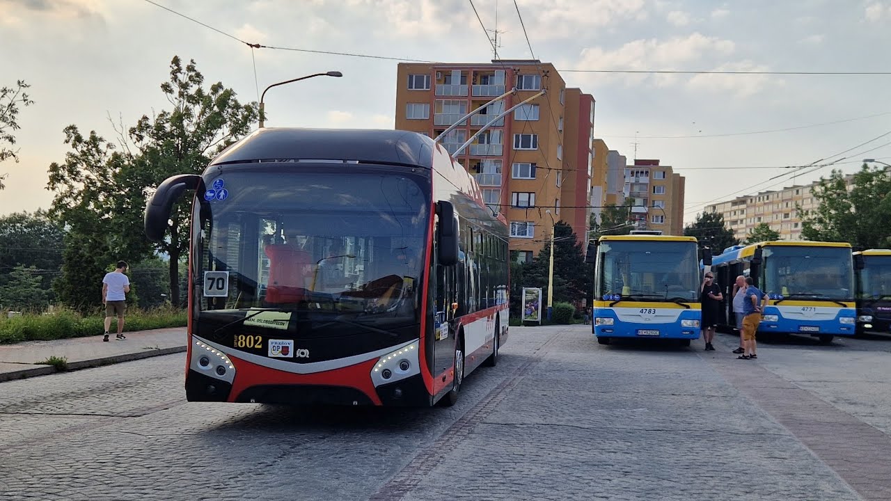 Jazda testovan&yacute;m trolejbusom SOR TNS 12 #802 v Ko&scaron;iciach + jazda s #801 v Pre&scaron;ove ● DPMK / DPMP